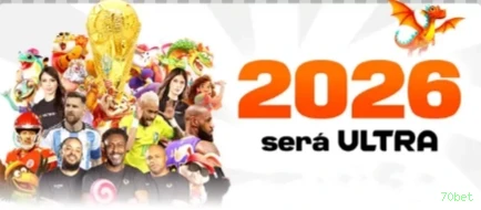 Imagem promocional da 70bet mostrando a plataforma e suas vantagens